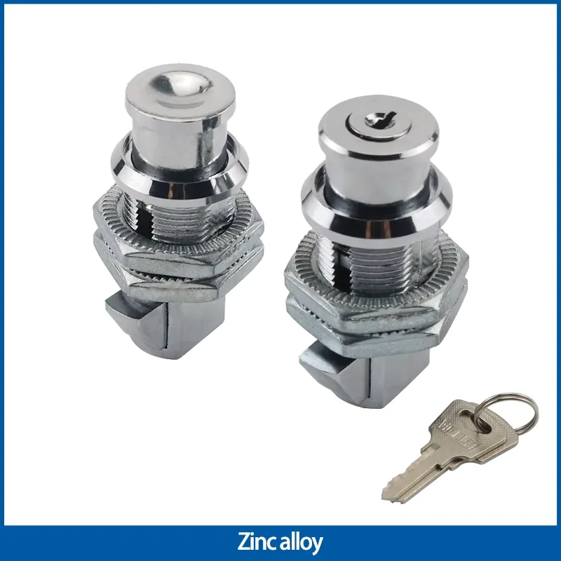 Zinc Alloy Press Type Cylindrical Lock Core Industrial Electric Cabinet Button Door Lock Collision Lock