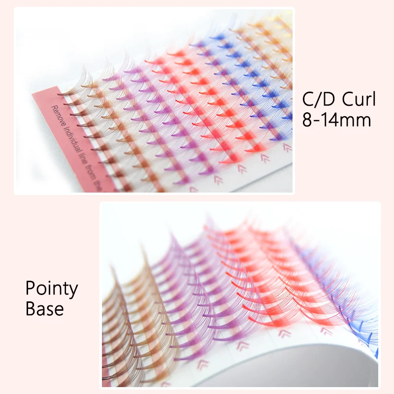 0.07mm 10D Colorful Premade Fans Individual Lashes Handmade Russian Volume Fans Eyelash False Eyelashes Extension Makeup Tools