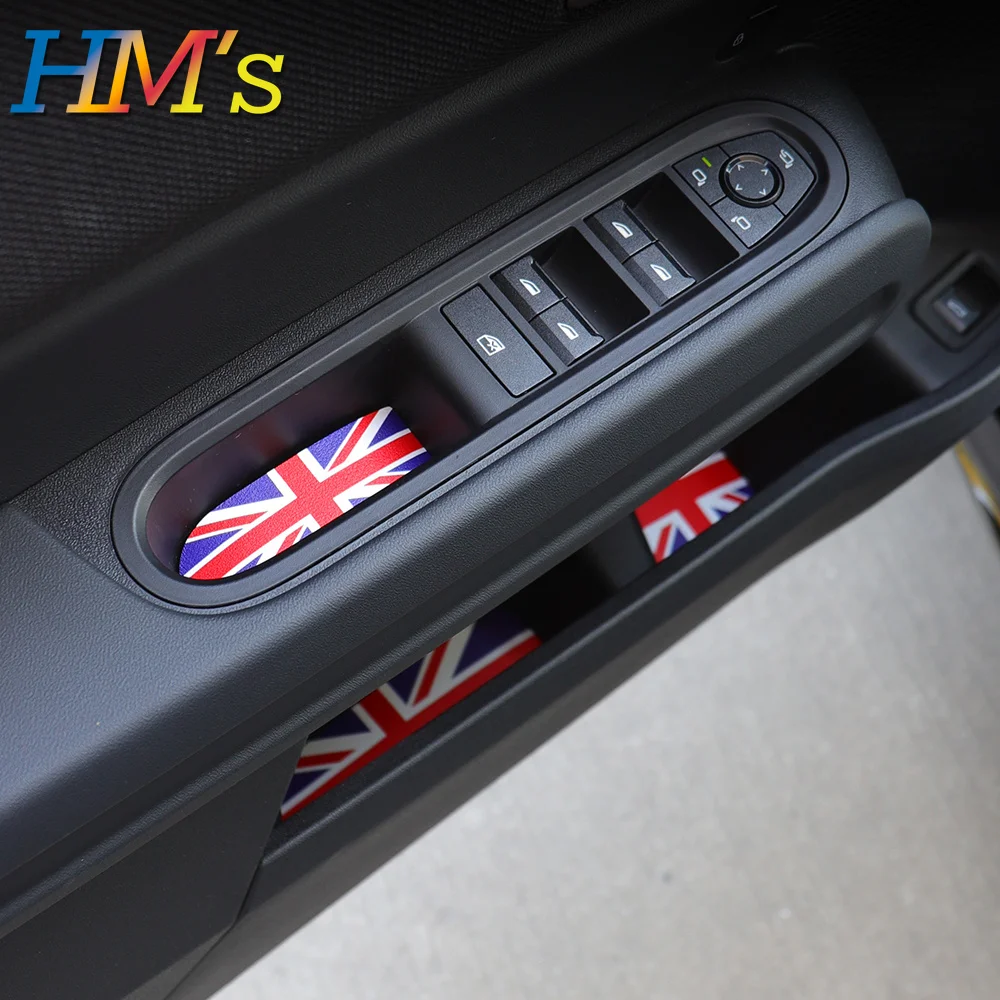 Compatible with MN Countryman U25 Car Leather Door Groove Mat Anti-Slip Door Gate Slot Pats Auto Interior Accessories
