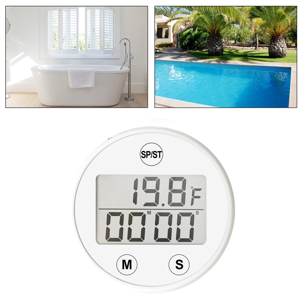 Fitness Thermometer Automatic Water Thermometer Automatic Timing Function Easy To Use About 5*5cm Post-exercise Use