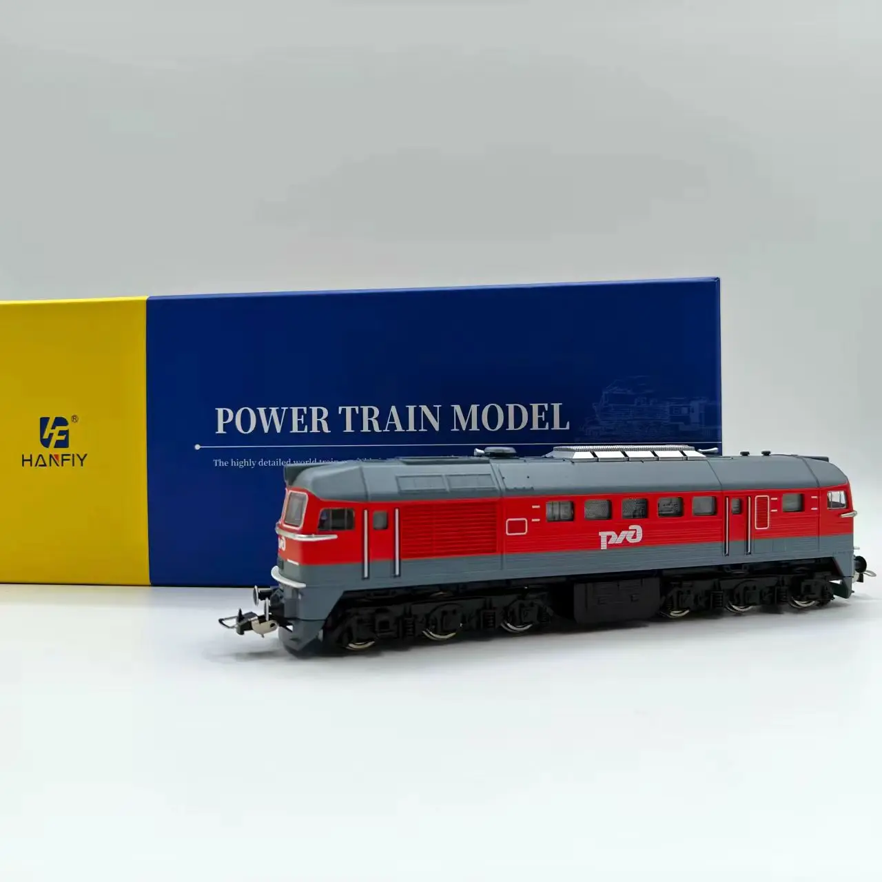 Diecast escala 1:87 hanfei genuíno ho russo m62 motor diesel pista de energia com farol mesa areia liga trem modelo
