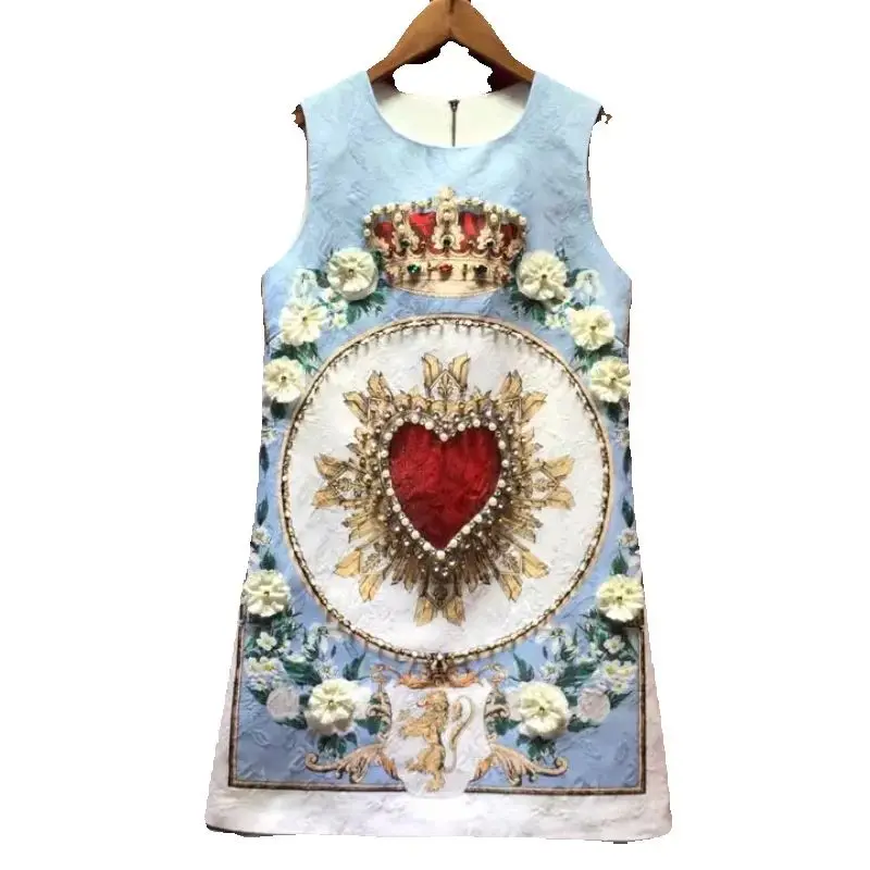 Elegancka sukienka wieczorowa w stylu retro pałacowym, nowa wiosenno-letnia sukienka bez rękawów typu \"vest\", luksusowa sukienka w kształcie litery A z diamentami i koralikami.