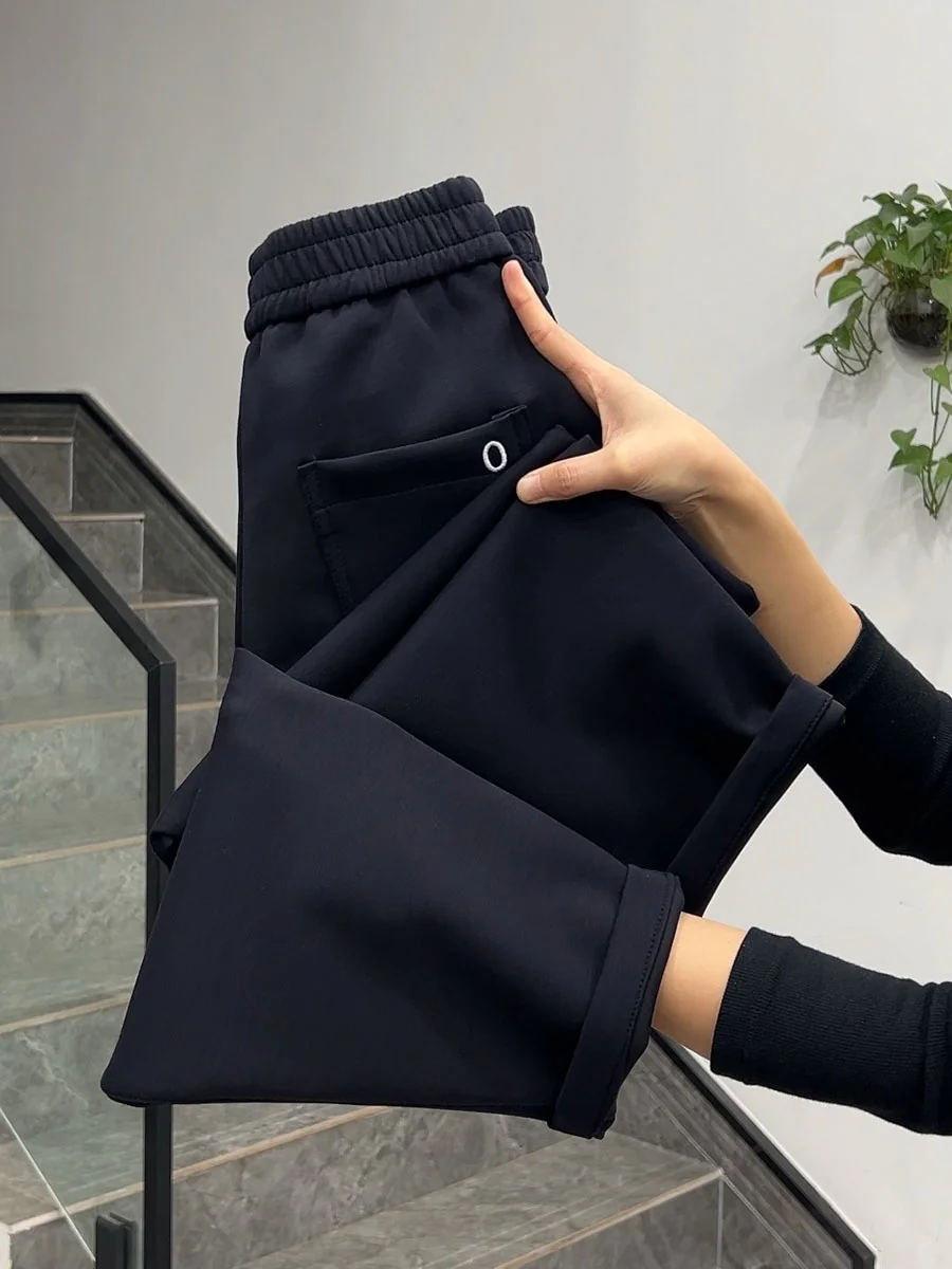 

Свободные джинсы-харланы из хлопка с высокой эластичностью, удлиненные (93 см), модель «Мом», повседневные, комфортные, утягивающие, из космического хлопка