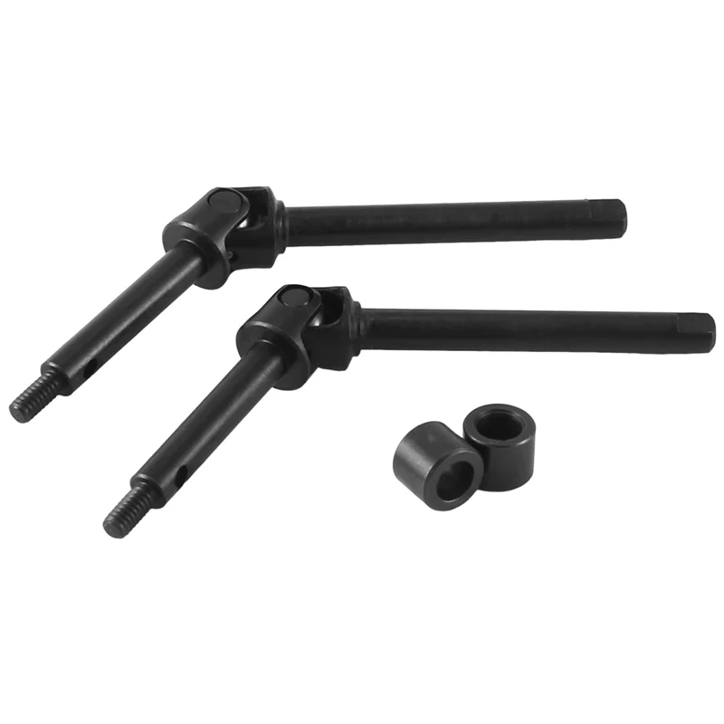 

HOT-2Pcs 4Mm Extended Steel Front Axle Drive Shaft For Axial SCX24 1/24 RC Crawler Car Upgraded Parts Accessories