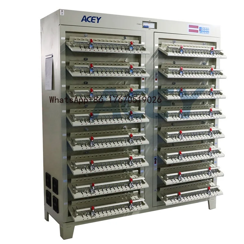 256/512 5V 3A 6A 18650 Li Ion Battery Cell Capacity Grading Machine Charge Discharge Tester for Cylinder Battery