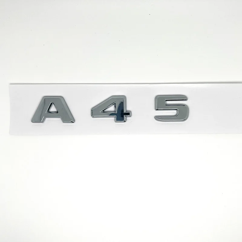 ثلاثية الأبعاد ABS أسود A45S شعار توربو 4MATIC شارة سيارة الخلفية ستار ملصق جذع AMG شعار لمرسيدس بنز A 45S AMG W177 اكسسوارات