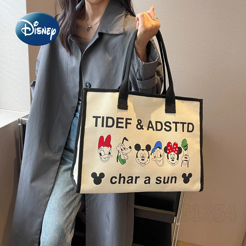 Disney Mickey New Women's Handbag Multifunctional Diaper Bag Handbag Cartoon Fashion Women's Bag Large Capacity Tote Bag