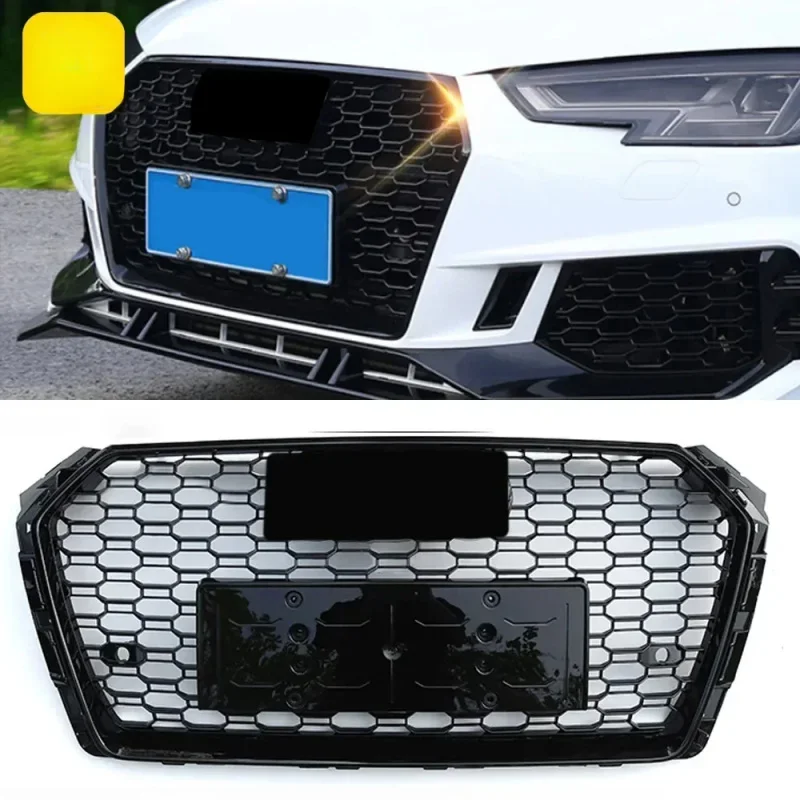 For Audi A4 S4 A5 S5 B8 B9 front bumper grille assembly frame body modification accessories 2013-2019