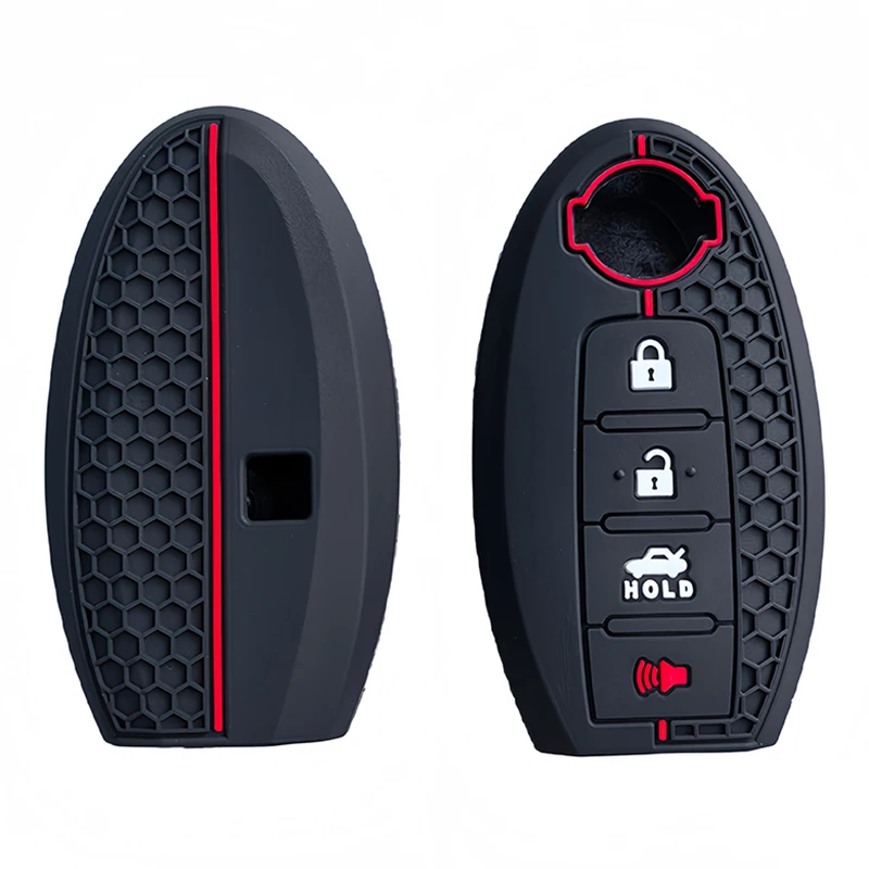4-Tasten-Silikon-Autoschlüsselhülle für NISSAN Maxima Altima Versa Sentra Sunny Sylphy Teana Qashqai X-Trail Juke