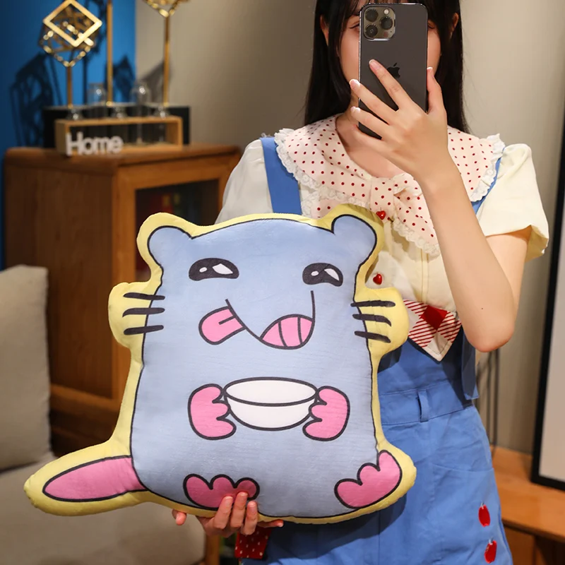 Cartoon muis knuffel sleutelhanger tas hanger leuke hangende decoratie lelijke muis pluche kussen kussen creatief grap speelgoed