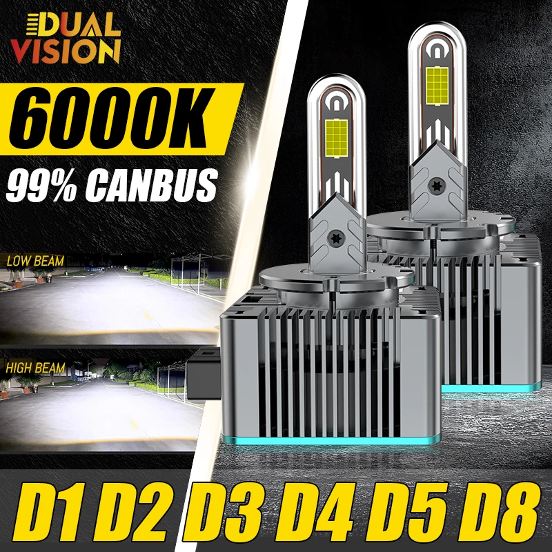 D3S LED D1S D Series STG Xenon Lamp Canbus 1:1 HID D1S D2S D3S D4S D5S D8S D1R D2R D3R D4R Car Headlight Bulbs Two-sided CSP 12V