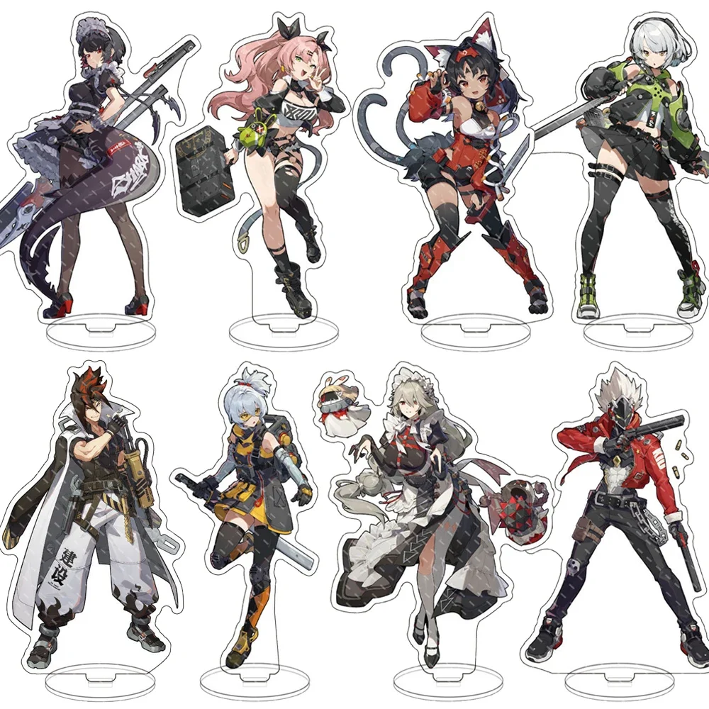 Game Zenless Zone Zero Acrylic Stand Model Figures Nicole Anby Belle Wise Ellen Joe Anime Cosplay Desktop Decoration Props Gifts