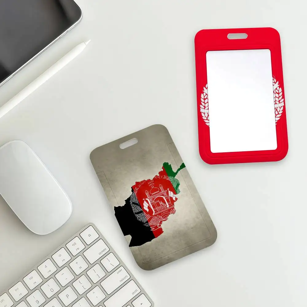 Nation Afghan Afghanistan Flag Card Holder Corporate Business Work Badge Holders Uisex Credit Bus Daily Commute ID Case - view 6
