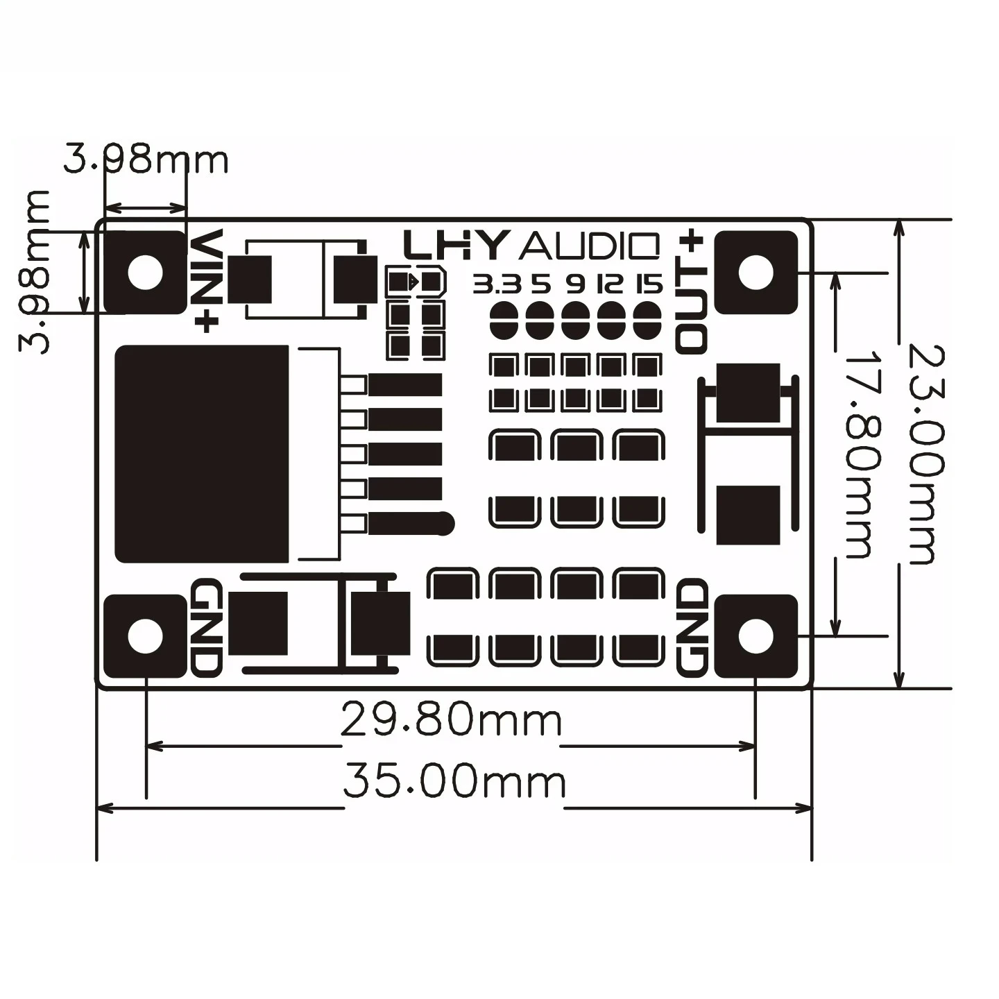 LT1963 DC Linear Voltage Regulator Power Board Low Voltage Difference 3.3V 5V 9V 12V 5V 1.5A Output
