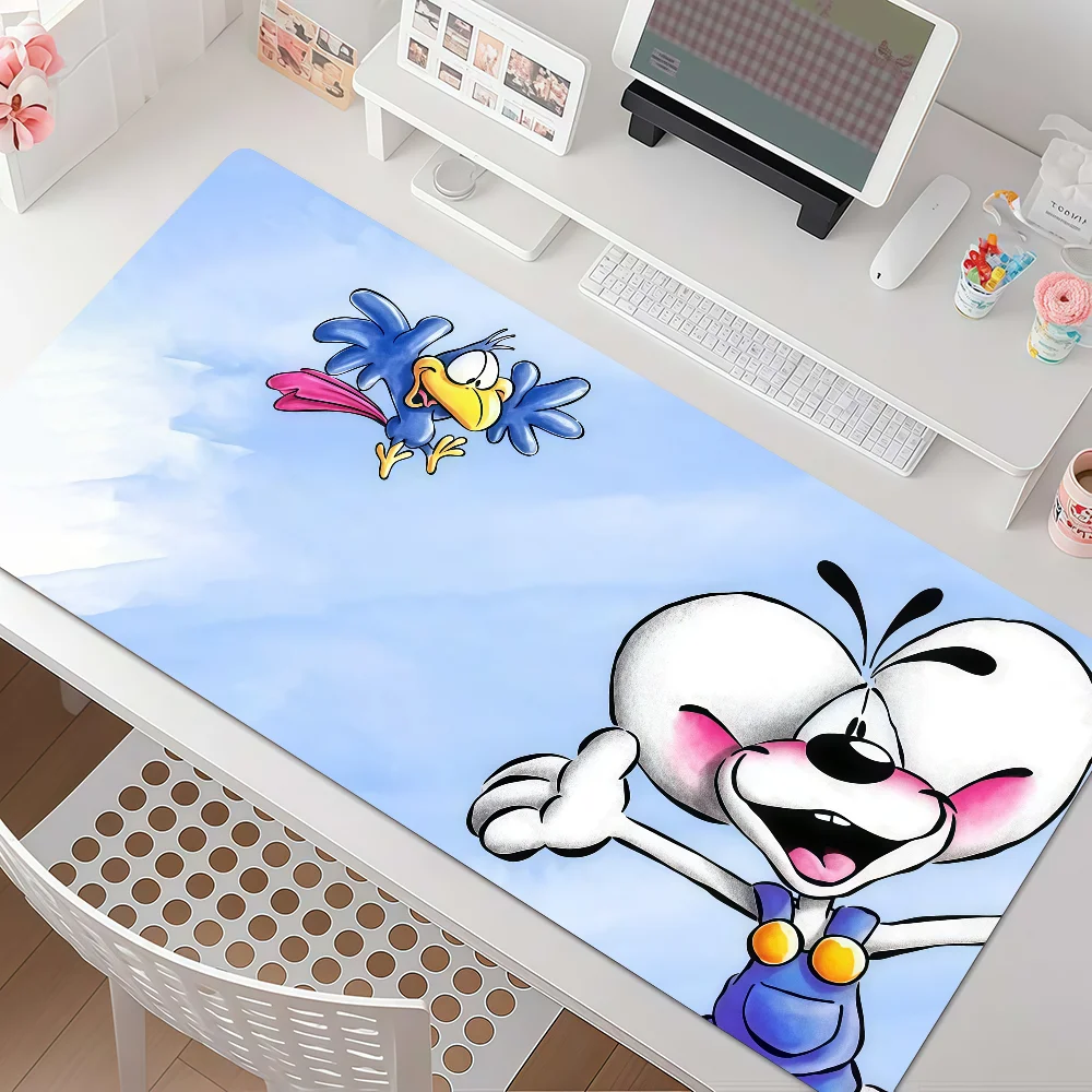 Cartoon cute D-Diddl Mouse Pad Square Office Gaming Desk Mat Waterproof Non-Slip Rubber Decorative
