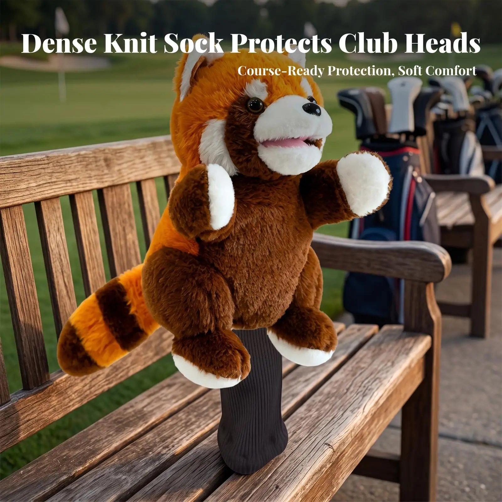 Snug Animal Golf Headcover | Easy on and off, Padded, Golf Club Cover with Knit
