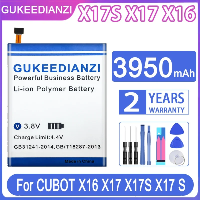 Сменный аккумулятор GUKEEDIANZI 3950 мАч для CUBOT X16 X17 X17S