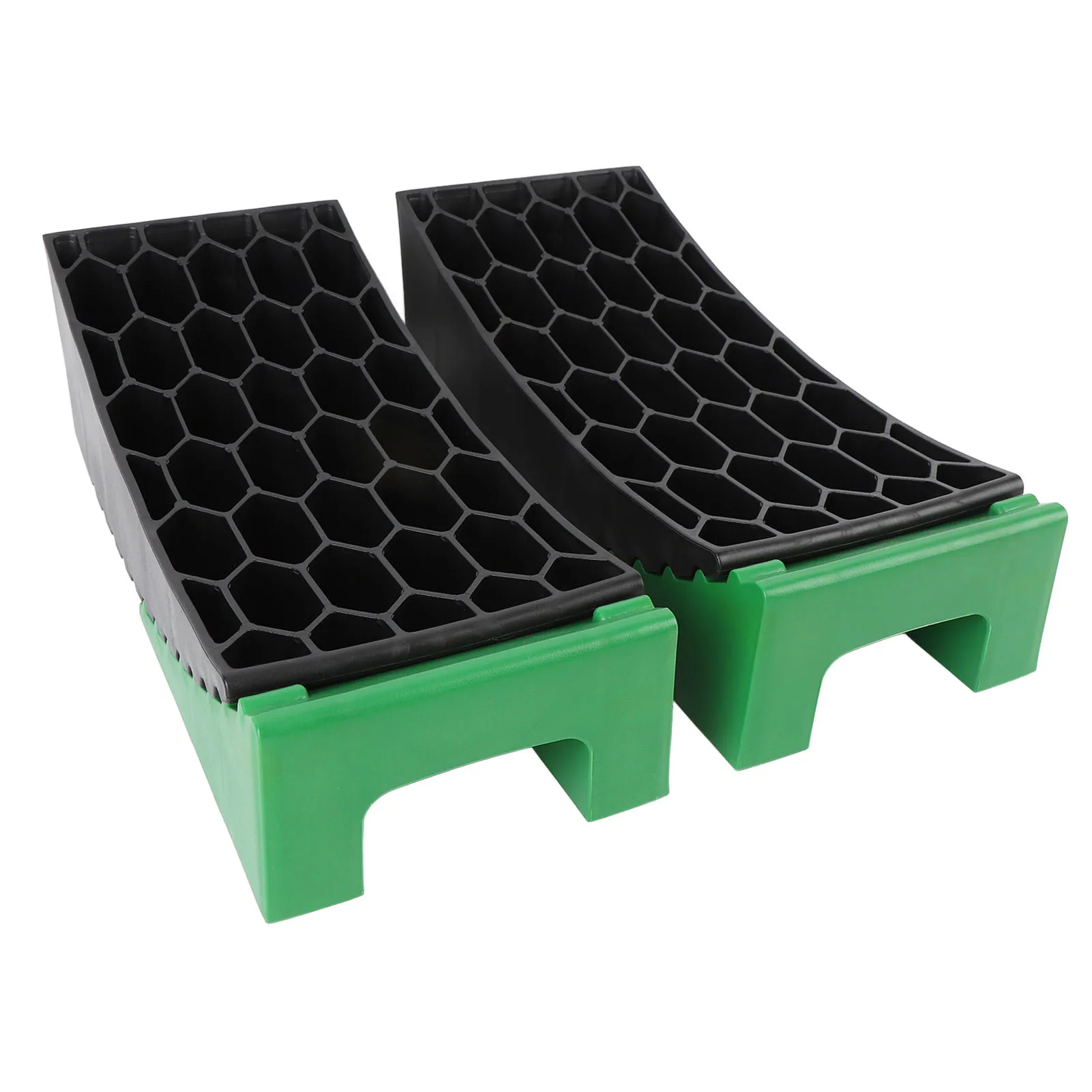 6 قطعة كتلة التسوية المنحنية 35000lb الحمولة المحمولة RV منحني مستوي مع منصات مكافحة زلة لمقطورة Campervan متنقل