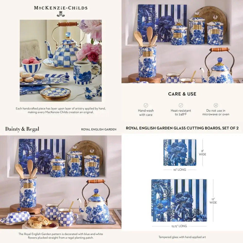 

Набор из 2 разделочных досок из закаленного стекла, прочные доски для столешницы, элегантный садовый стиль