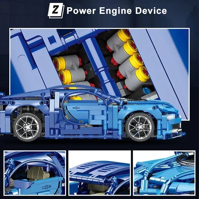 テクニカルエキスパート 1352 個有名なレーシングカーモデルビルディングブロック市タイヤ少年ギフトスピード車両スーパーカー MOC レンガ