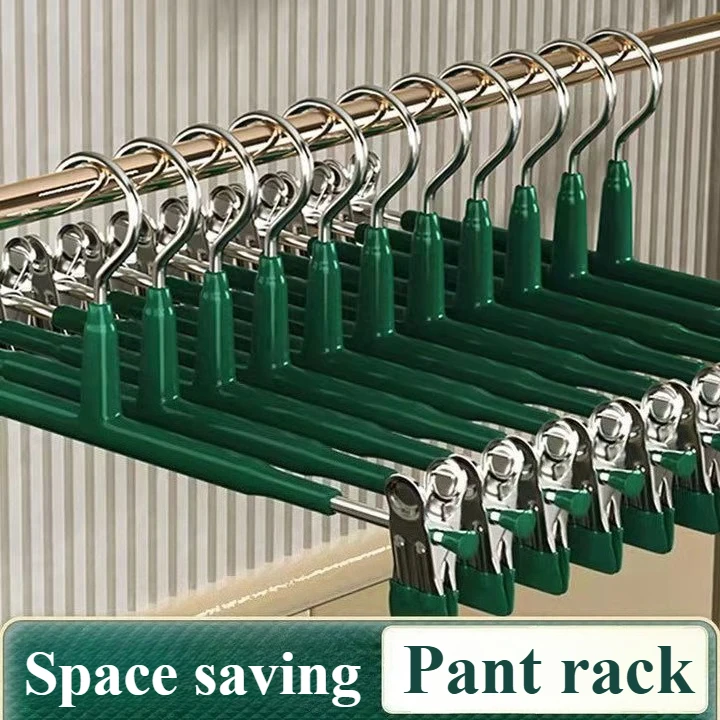 10/20 Pcs Rack Clip Trousers Wardrobe Clip Anti-slip Clothespin Pants Clamp Clothes Hanger for Skirt