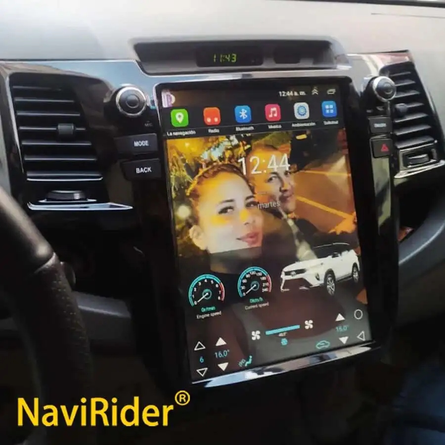 Android 15 pantalla táctil 12,1 pulgadas estéreo Multimedia para Toyota Hilux Srv 2010 Fortuner 2014 Radio GPS Carplay reproductor de vídeo para coche