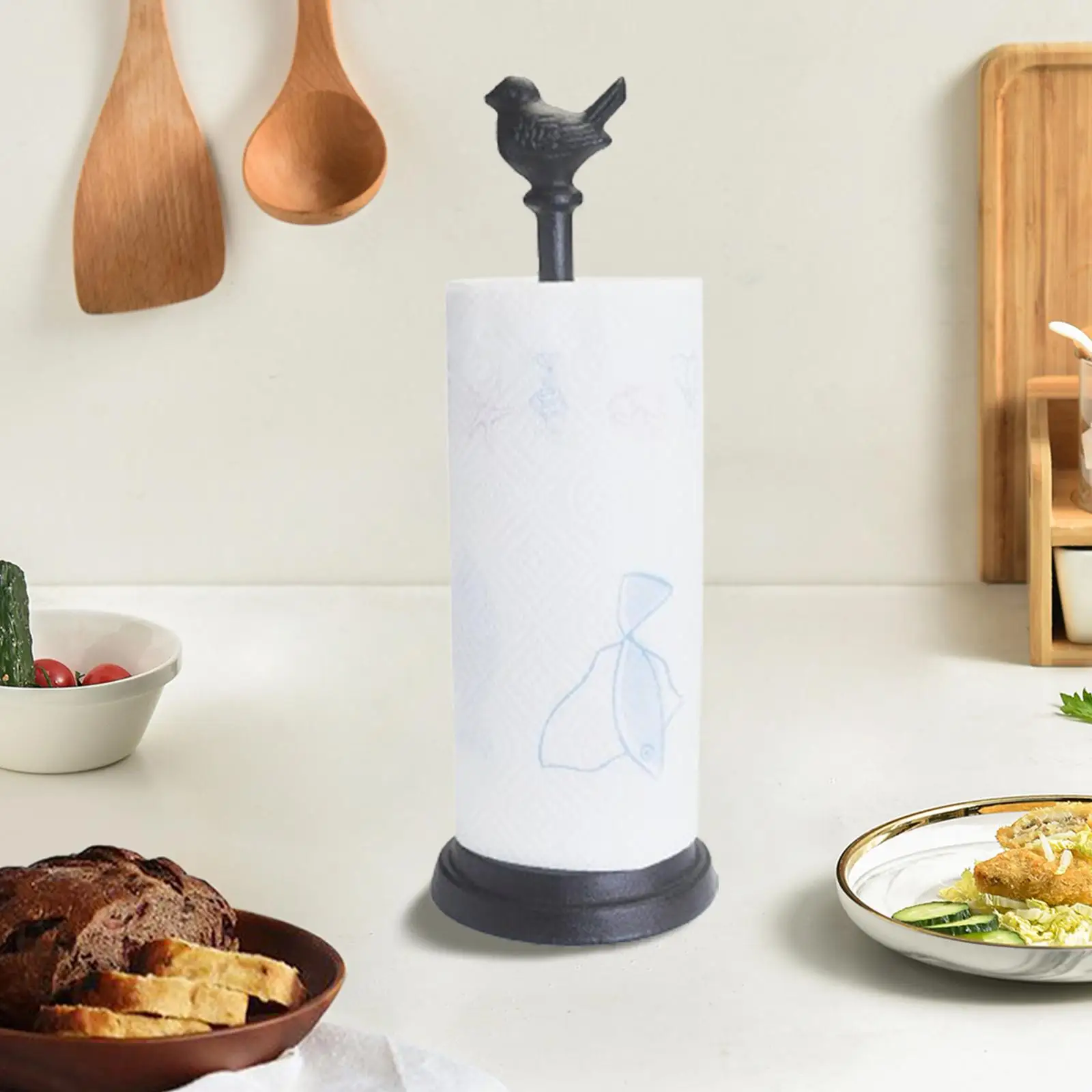 

Держатель для бумажных полотенец с птицами, кухонный держатель для рулонной бумаги, органайзер, диспенсер для бумажных полотенец, подставка для свадебного подарка, столешница для туалета