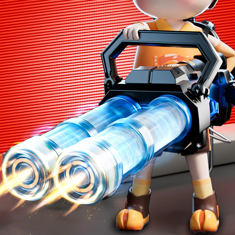

Most Powerful Gatling Electric Water Gun with Flash Lights, High Powered Automatic Squirt Guns for Adults,Water Blaster Summer P