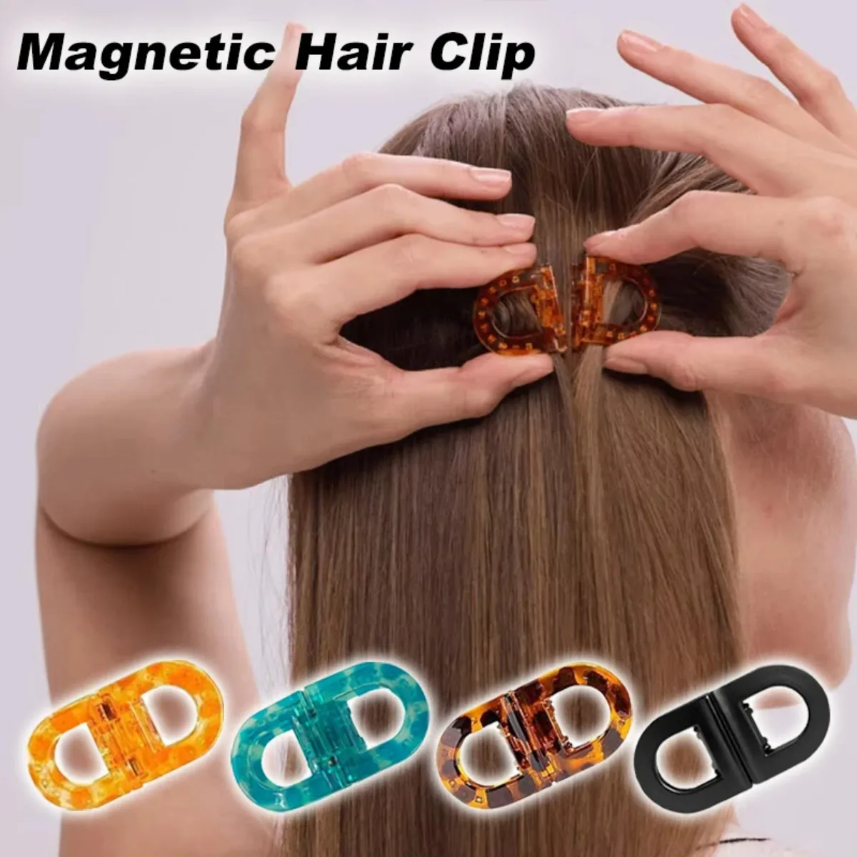 

Magnetic Hair Clips Strong Hold Professional Salon Sectioning Clips Non-Slip Styling Clips for Women Girls Hairstyling Tools Set