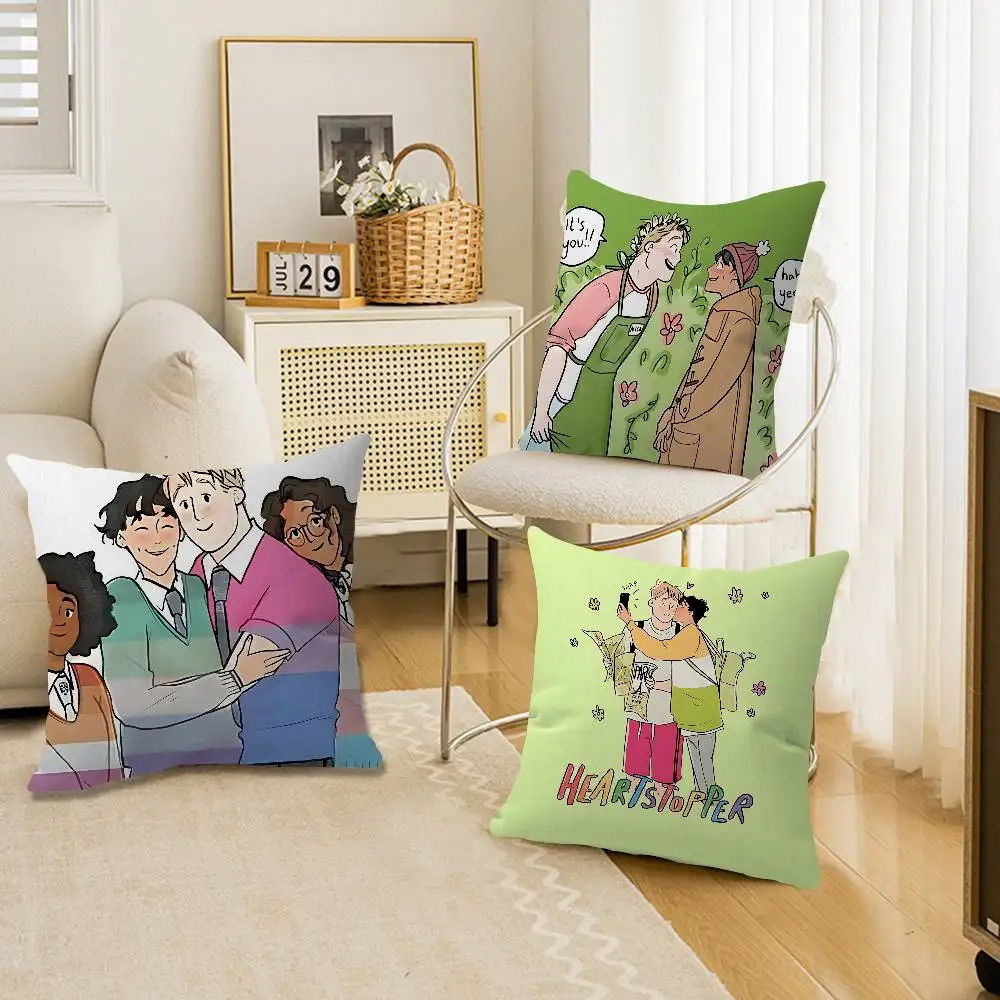 Love Heartstoppers Cute Pillow Gift Home Office Decoration Pillow Bedroom Sofa Car Cushion CoverPillow Case