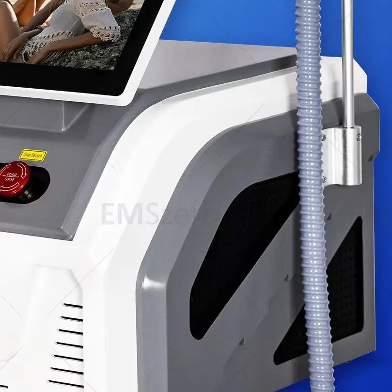 

Upgraded 808nm Diode Laser Painless Hair Removal Equipment with Touch Screen Handle Hair removal for various parts of the body.