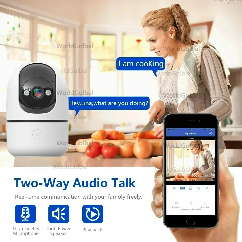 Tuya 8MP 5G WiFi Camera Tuya Smart Home Wireless IP Surveillance Camera AI Detect Automatic Tracking Security Baby Monitor TUYA