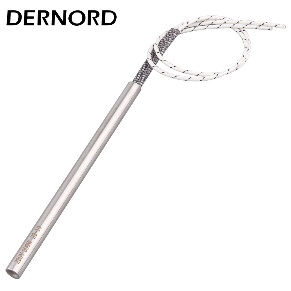 DERNORD 220v 300w Spark Plug Ignition Pellet 10*100mm/155mm/160mm/170mm/180m Stove Cartridge Igniter Heating Element