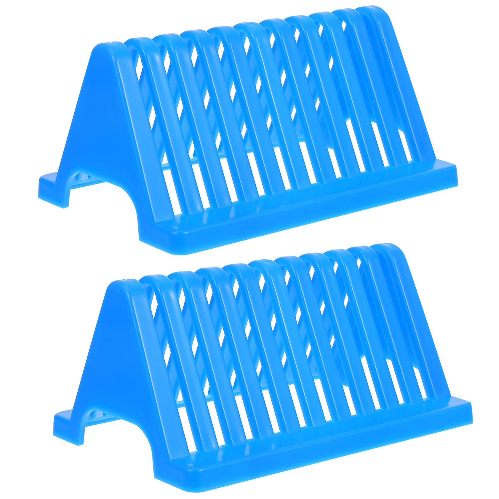 

2 Pcs Drain Rack Drying Microscope Slides Laboratory Holder Protein Plastic Tool