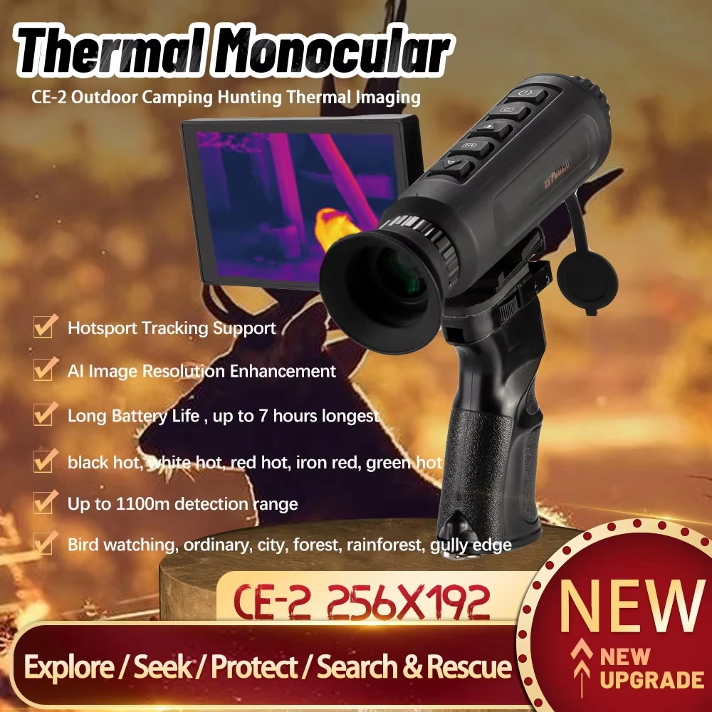 Thermal Imaging Camera Thermal Imager Monocular 256x192 IR Pixel Multiple Scenarios Hot Mode Hotsport Tracking for Hunting