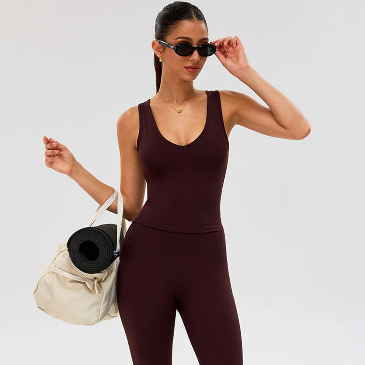 

Новая модель 2026 года: Женский дышащий спортивный топ для йоги, фитнеса и бега, эластичный жилет для занятий спортом и активного отдыха