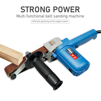 Woodworking Sander 550W High Power Belt Sander Machine 30*533mm 6 Variable Speed Belt Sander Portable Buffing Sanders