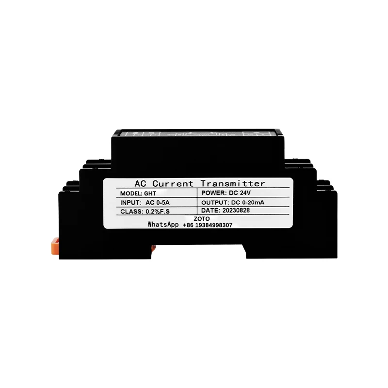 ตัวแปลงสัญญาณกระแสไฟฟ้าสลับและกระแสตรง อินพุต 4-20mA 0-5 0-10V เอาต์พุต DC24V พร้อมระบบจ่ายไฟและตัวแยกสัญญาณสำหรับการตรวจสอบ