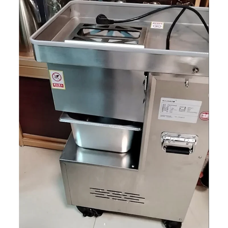 Kitchen Vertical Meat Slicer Multi-function Meat Cutting Machine Automatic Removable Knife Group Meat Cutter