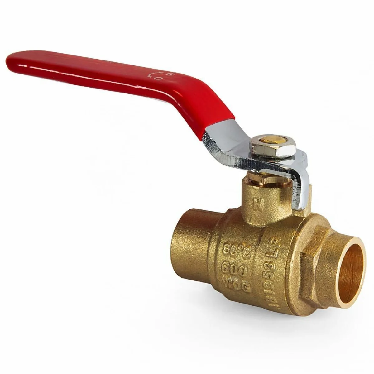 3/4 Inch Sweat Brass Full Port Shut-off Ball Valve For Water ,Oil, Gas