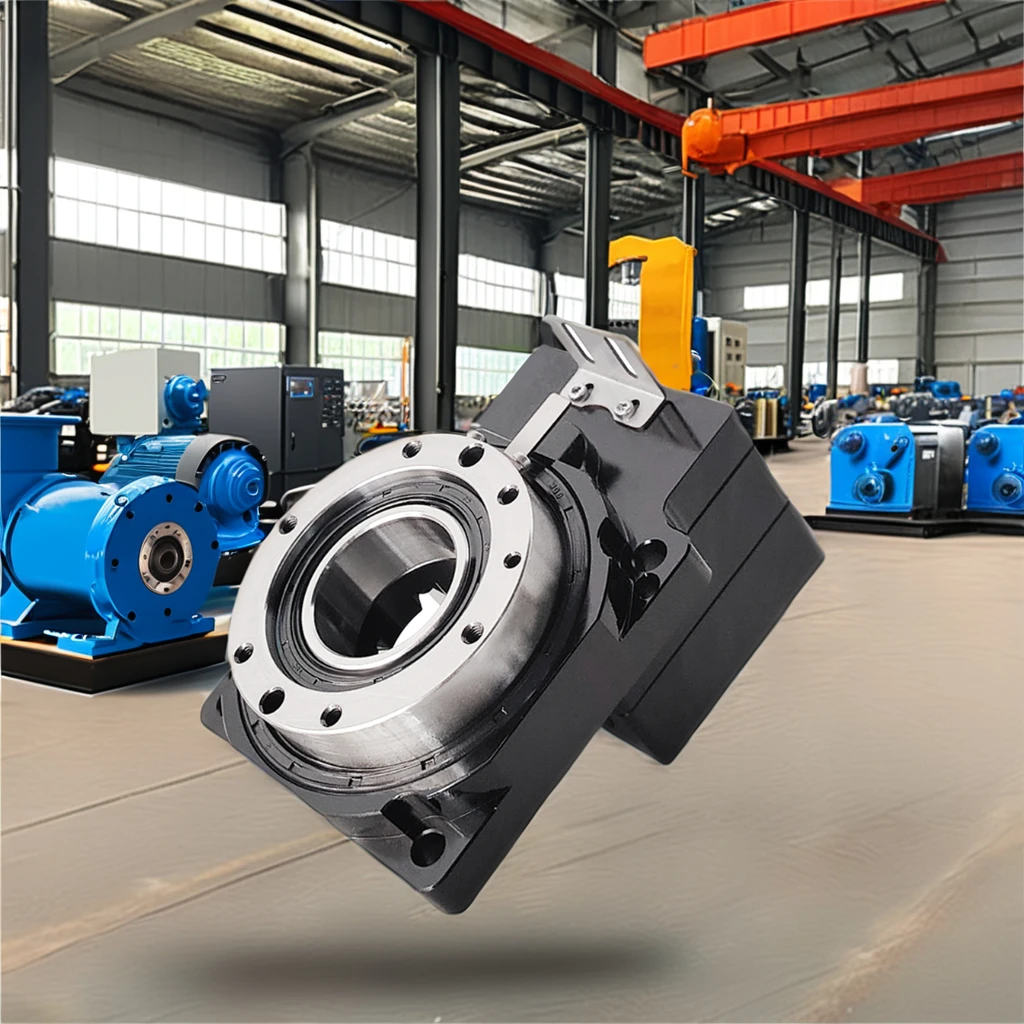 KTN200 Planetary Speed Gearbox Hollow Design Hollow Rotating Platform Easy Wiring Piping Direct Contion Various Servo Machinery