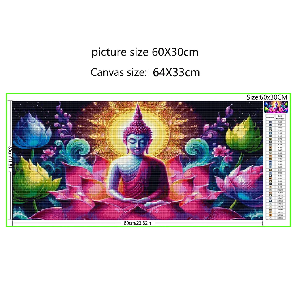 Mystery Lotus Buddha 5d Diy Diamond Painting New 2025 Full Diamond Mosaic Cross Stitch Kits Amazing Religion Home Decor Gift