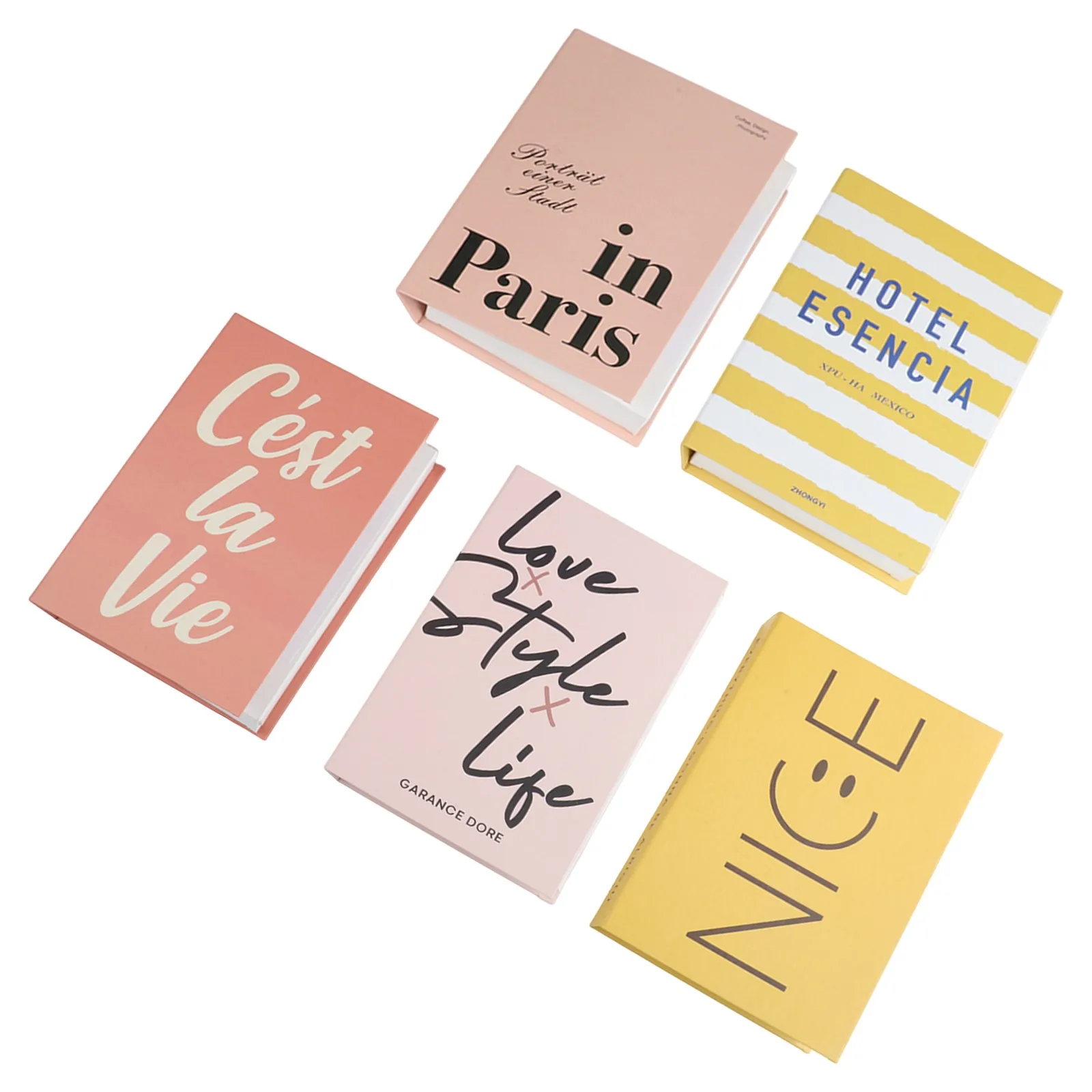 Weddings 24*16*3.4cm Fake Paper Books Thoughtful Present For Friends Simulation Book Ornaments Assembled Decorative Books