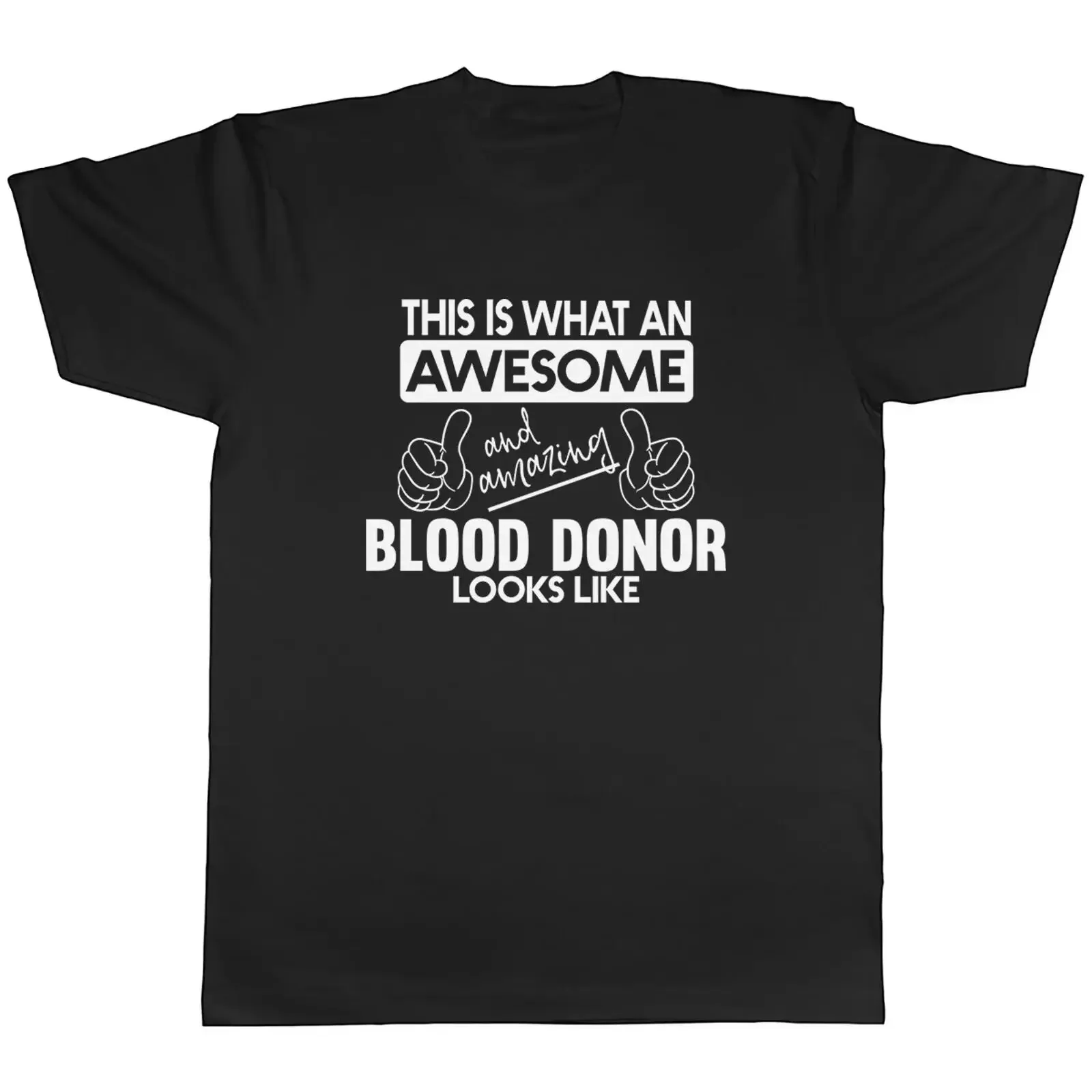 This is what an Awesome amp Amazing Blood Donor Looks Like Herren T Shirt vintage Washed streetwear Casual Comfortable