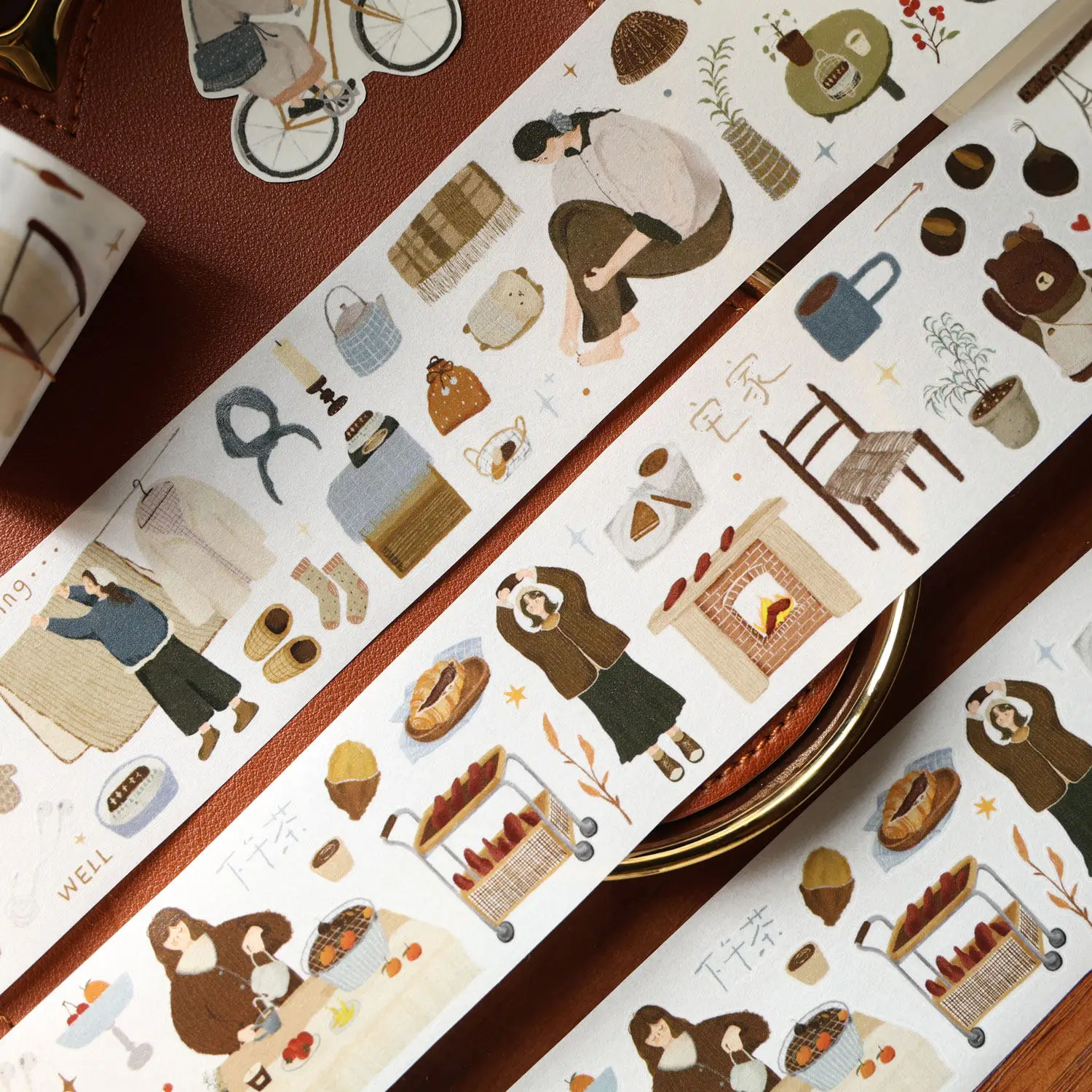 Salt Journal Scrapbook Diy Project Material [Salty Life] PETwashi Pet Tape Roll Maste Die Cutting Sticker