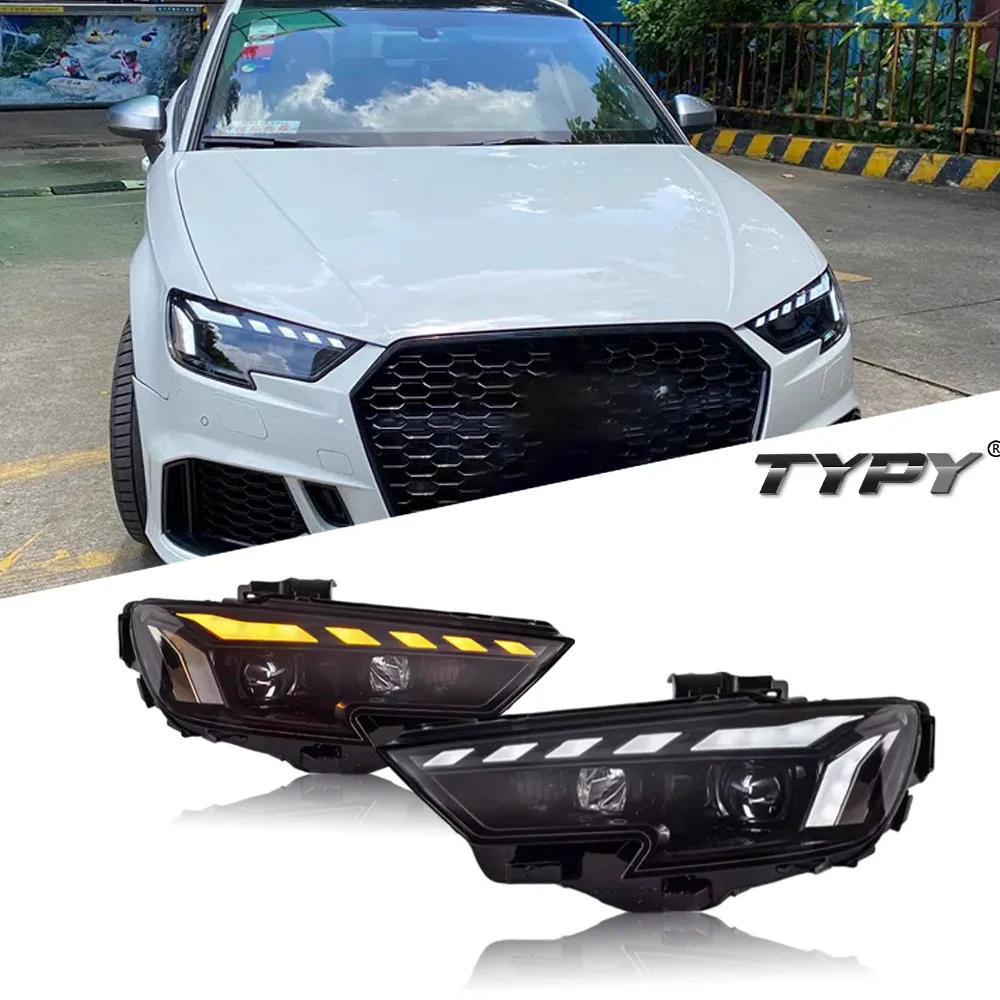 

Car HeadLamp For Audi A3 2017-2020 S3 LED Headlight Upgrade Modified NEW Dynamic Turn Signal Brake Car LED Headlight Assembly