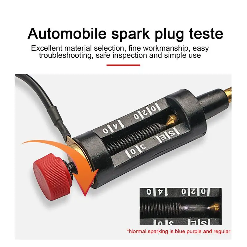Spark Plug Tester Adjustable Ignition System Coil Test Coil-on Plug For Automotive Car Lawnmower Internal External Small Engine