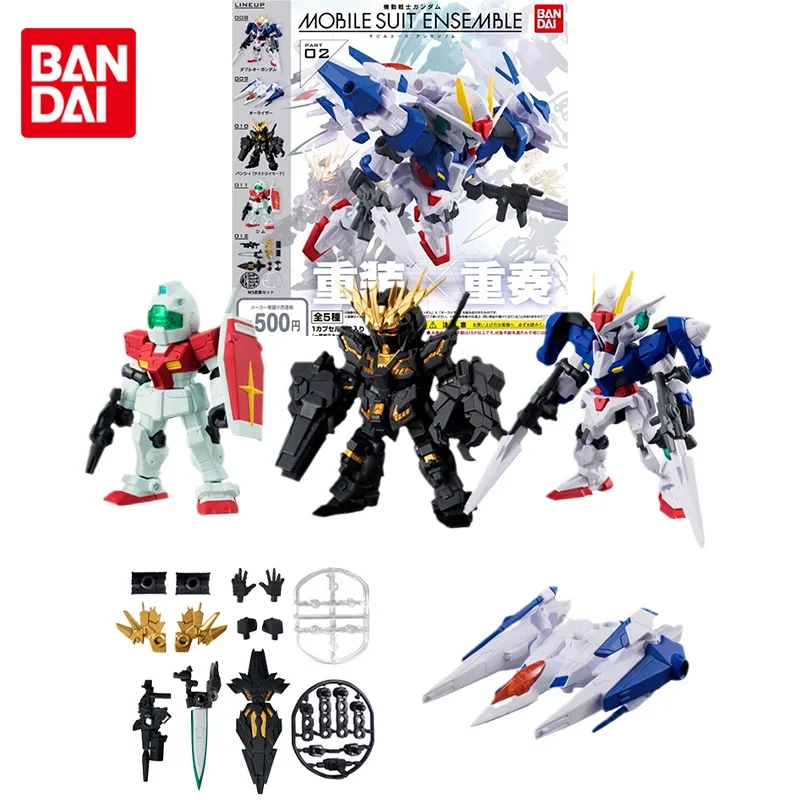 

Оригинальный комплект модели Bandai Gundam, аниме-фигурка Gashapon MSE 02, GN-0000 BANSHEE, фигурки, игрушки, коллекционные подарки для детей