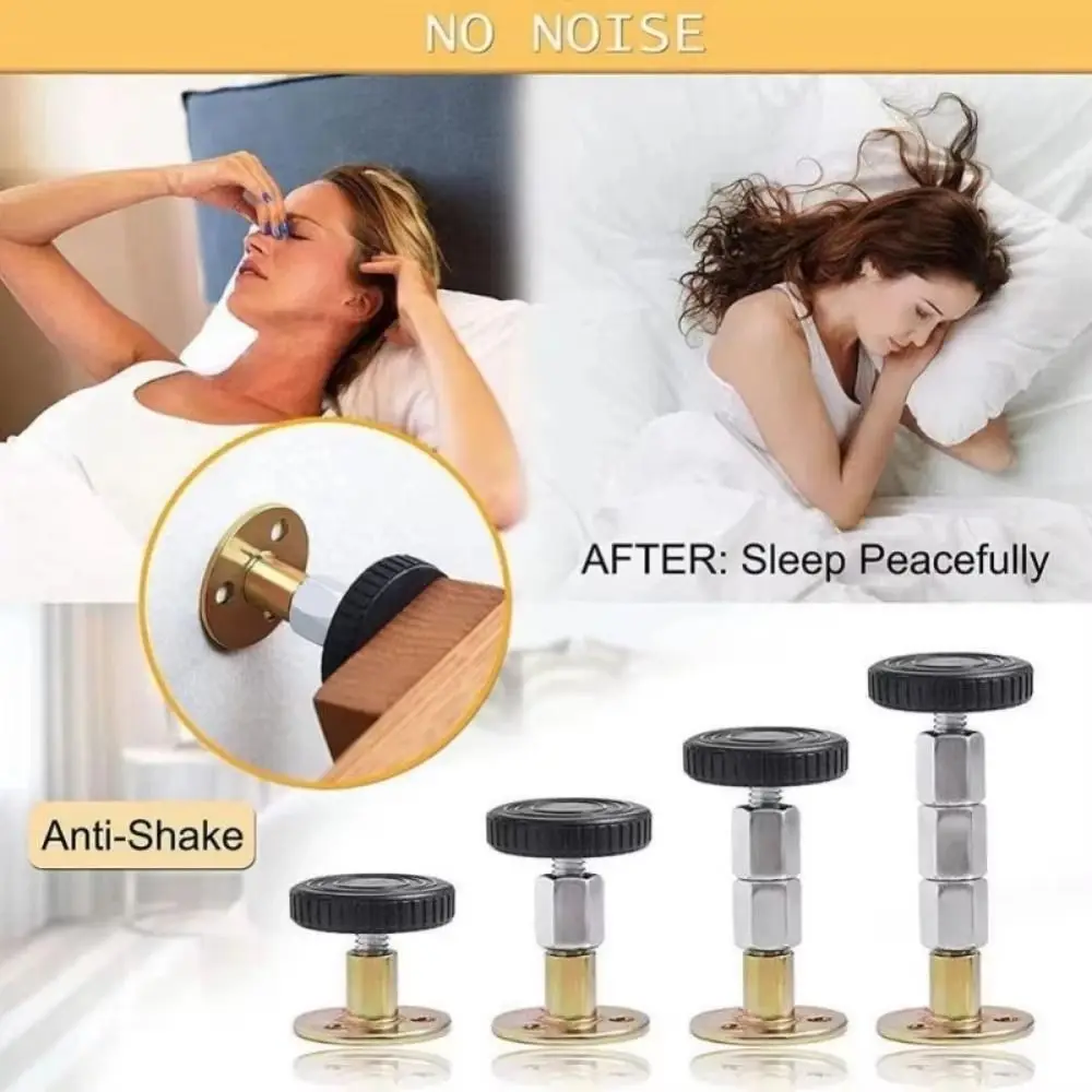 1Pcs Self Adhesive Bed Frame Anti Shake Tool Adjustable Threaded EVA Cushion Furniture Cabinet Stabilizer Headboard Stopper