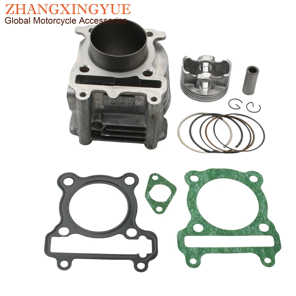 Zestaw cylindra powiększającego 59mm do skuterów Yamaha Cygnus Flame-X GTR YW Bws Zuma 125cc 4T (modele YW125, Bws125, Zuma125, Mio125, 4V)